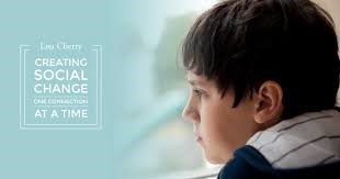 Young boy in lock down