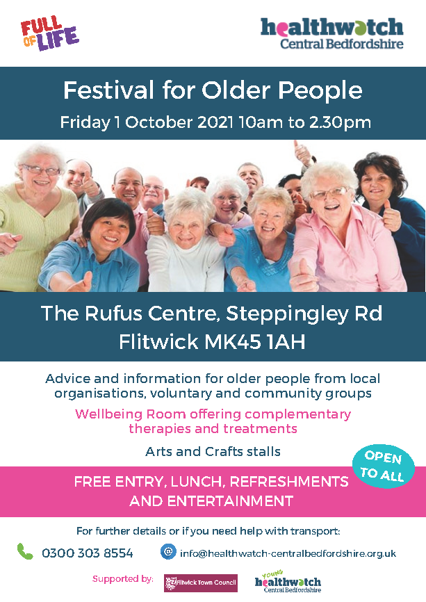 Festival for older people poster