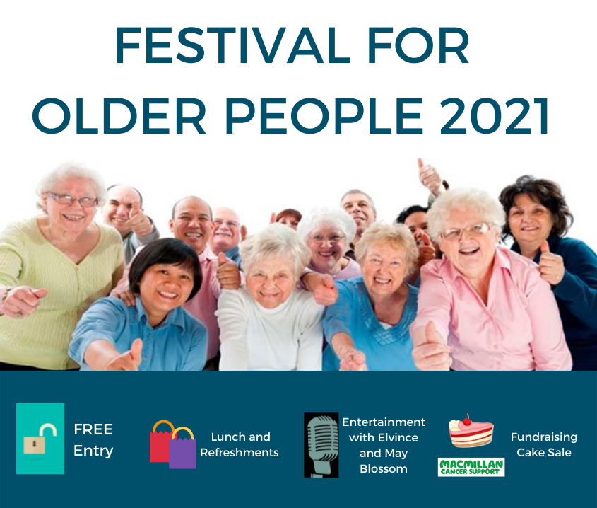 Event poster festival for older people