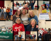 Collage of photos from the evening