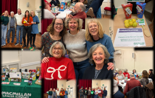 Collage of photos from the evening