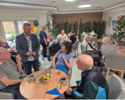Group of people at open day