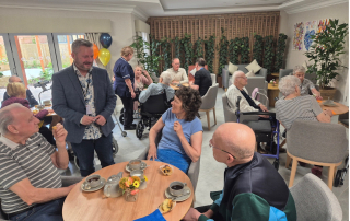 Group of people at open day