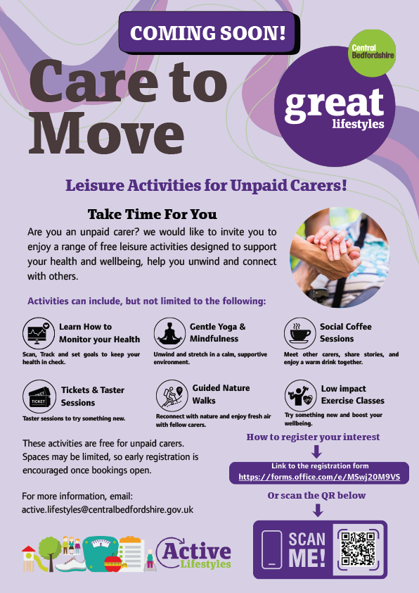 Leisure activities for unpaid carers