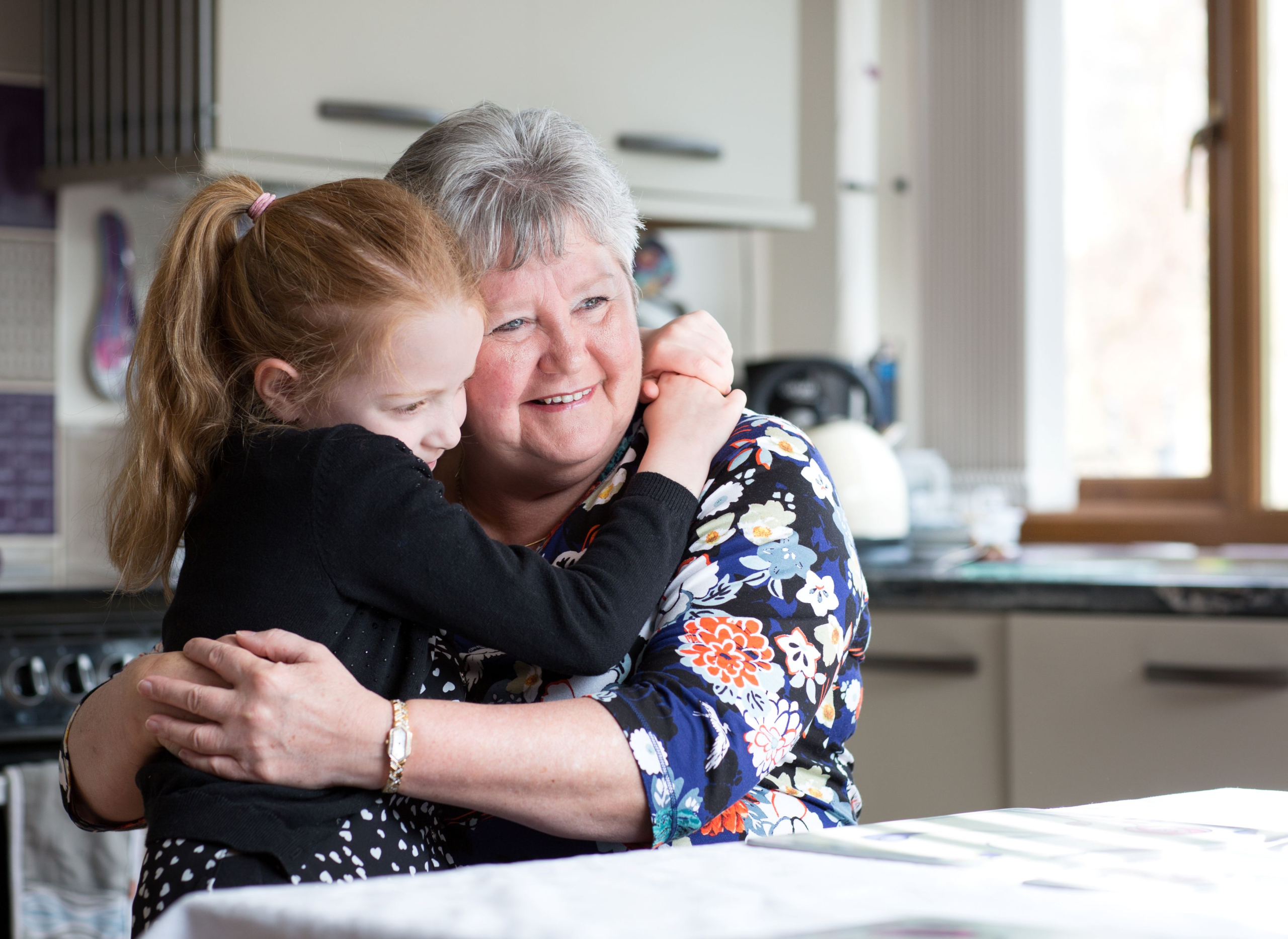 Young girl with older woman