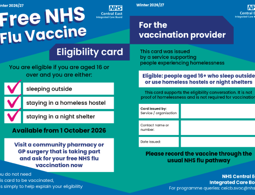 Free NHS flu vaccinations available for people experiencing homelessness this winter